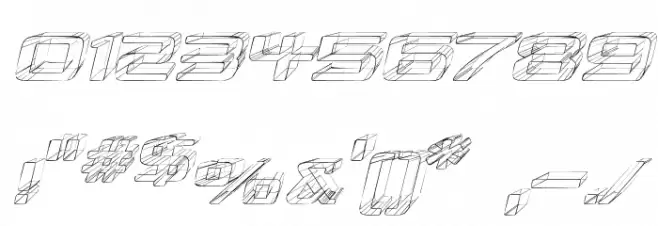 Republika IV Exp - Sketch Italic Font OTHER CHARS