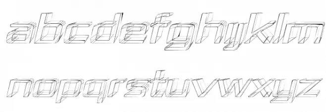 Republika IV Exp - Sketch Italic Fonte MAIÚSCULAS