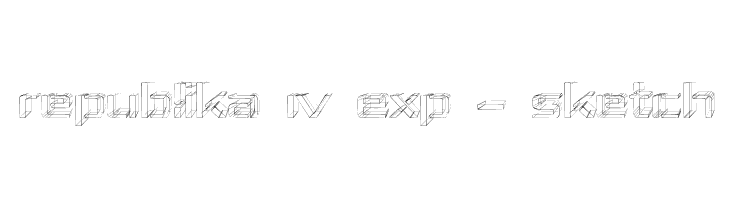 Republika IV Exp - Sketch  フリーフォントのダウンロード