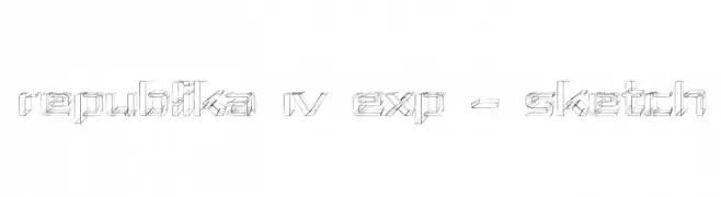 Republika IV Exp - Sketch  Скачать бесплатные шрифты