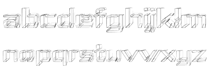 Republika IV Exp - Sketch Font LOWERCASE