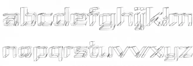 Republika IV Exp - Sketch Caratteri MINUSCOLO