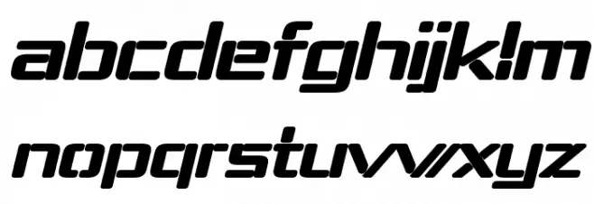 Republika IV Exp - Ultra Italic 字体 小写