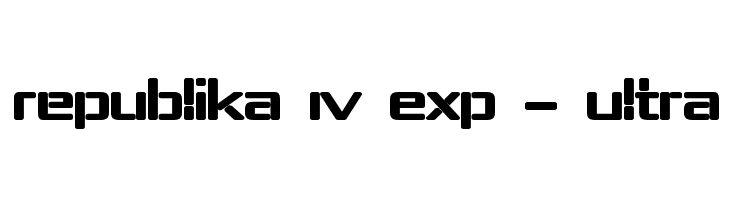 Republika IV Exp - Ultra  font caratteri gratis