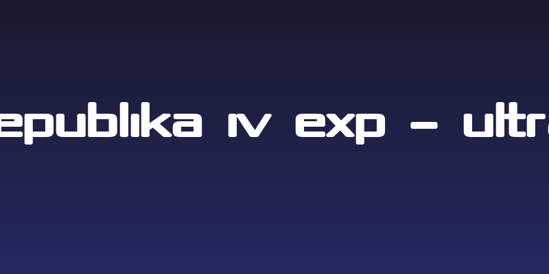 Republika IV Exp - Ultra Social Header