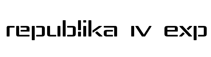 Republika IV Exp  Frei Schriftart Herunterladen