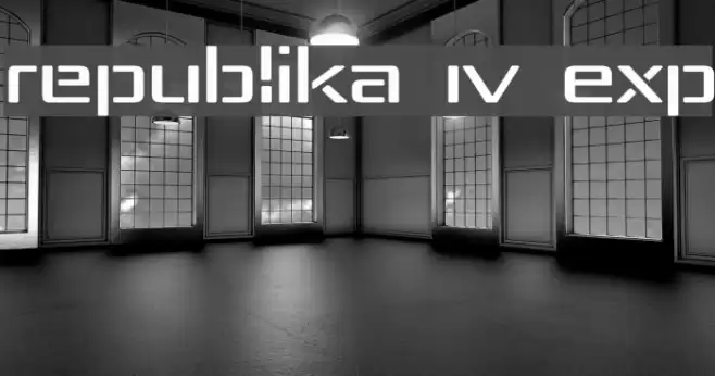 Republika IV Exp フォント examples