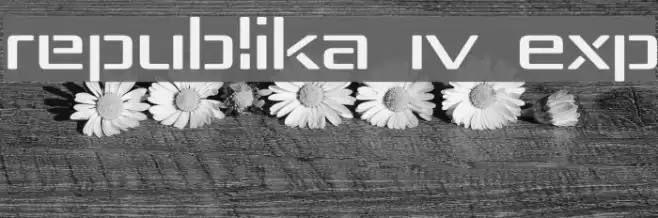 Republika IV Exp フォント examples