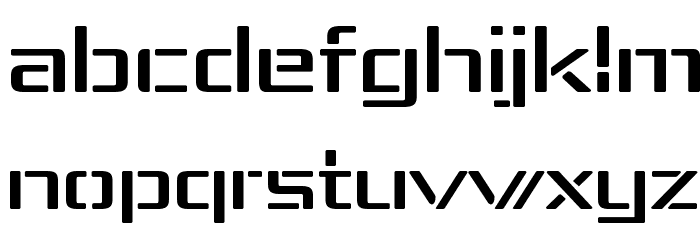 Republika IV Exp Schriftart Kleinbuchstaben