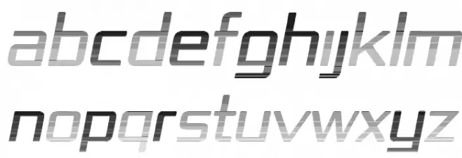 Republika IV - Haze Italic फ़ॉन्ट अपरकेस