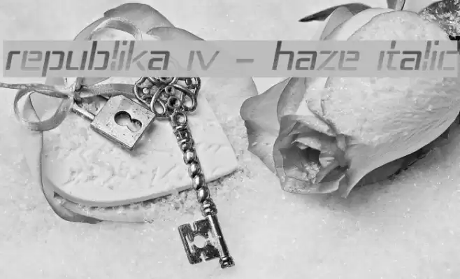 Republika IV - Haze Italic Font examples