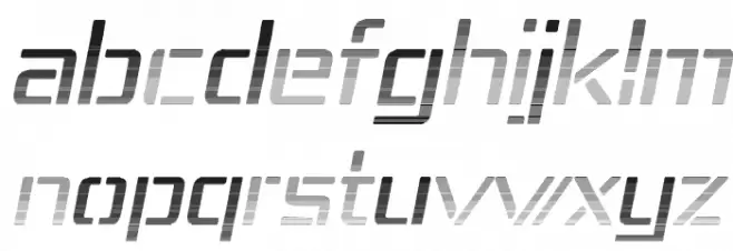 Republika IV - Haze Italic फ़ॉन्ट लोअरकेस
