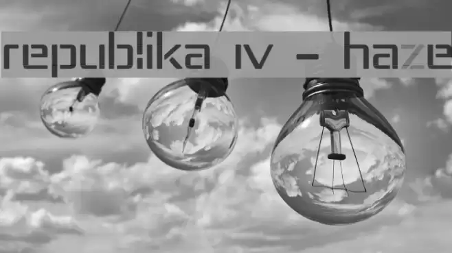Republika IV - Haze Font examples