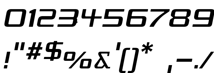 Republika IV - Light Italic Font OTHER CHARS