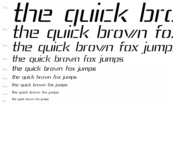 Republika IV - Light Italic Waterfall