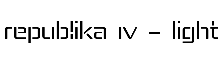 Republika IV - Light Font
