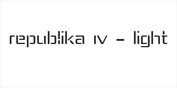 Republika IV - Light Logo