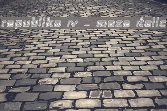 Republika IV - Maze Italic Example 2