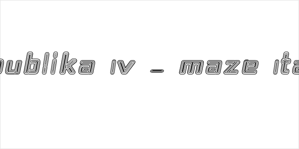 Republika IV - Maze Italic Logo
