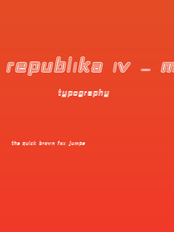 Republika IV - Maze Italic Poster