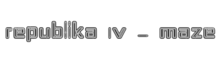 Republika IV - Maze Font