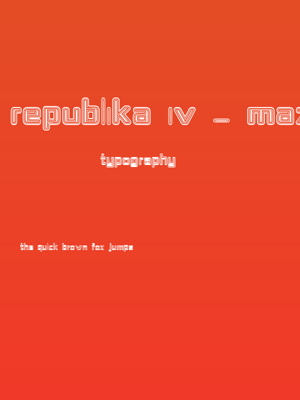 Republika IV - Maze Poster