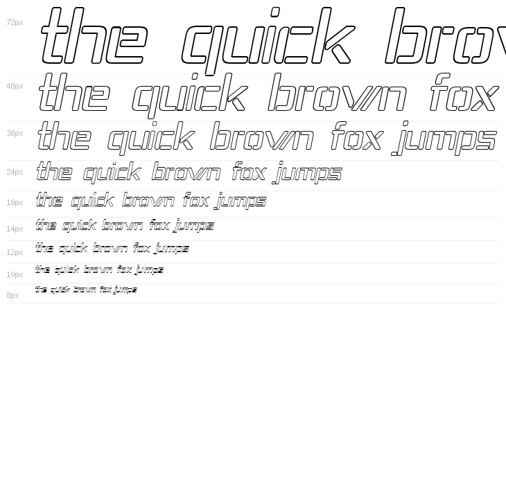 Republika IV - Outline Italic Waterfall