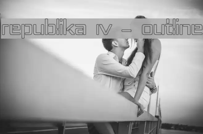 Republika IV - Outline Font examples