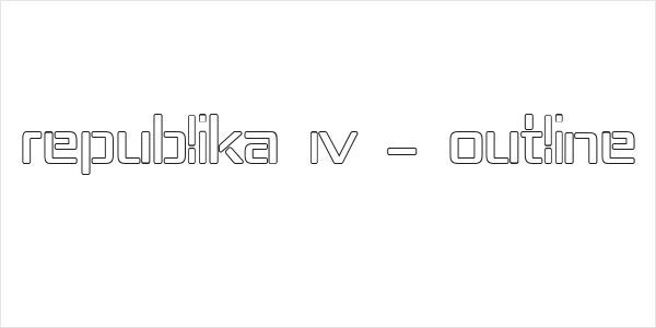 Republika IV - Outline Logo