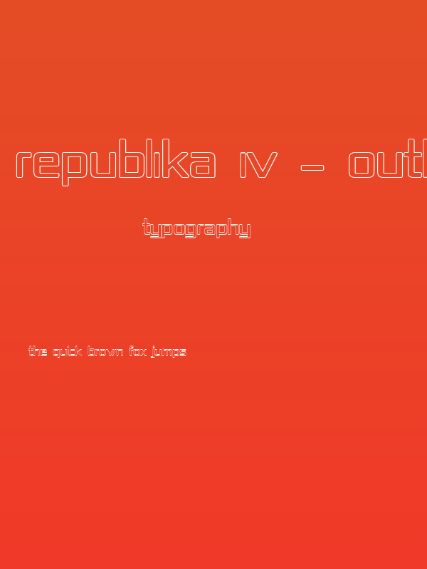 Republika IV - Outline Poster