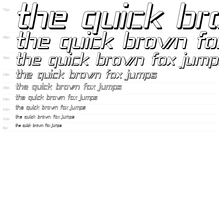 Republika IV - Shadow Italic Waterfall