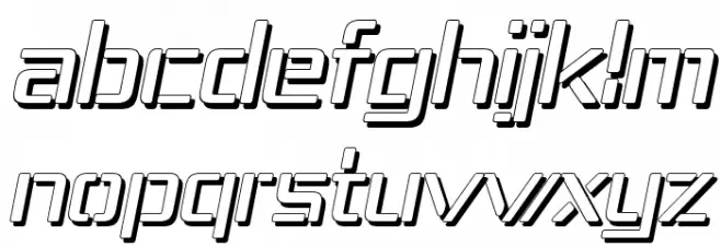 Republika IV - Shadow Italic Шрифта строчной