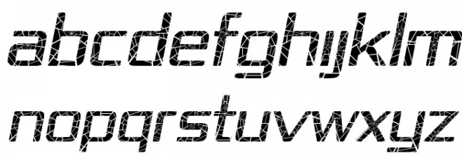 Republika IV - Shatter Italic Шрифта ВЕРХНИЙ