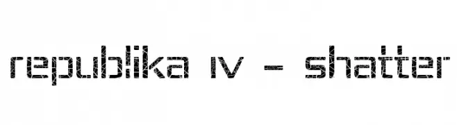 Republika IV - Shatter  免费字体下载