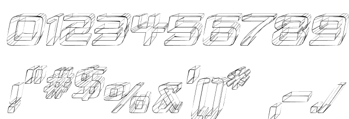 Republika IV - Sketch Italic Font OTHER CHARS