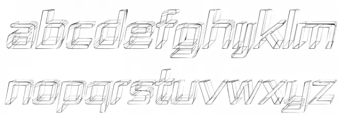 Republika IV - Sketch Italic Schriftart Groß