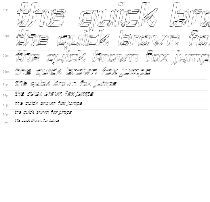 Republika IV - Sketch Italic Waterfall