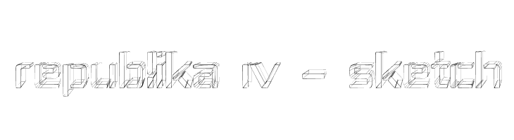 Republika IV - Sketch  フリーフォントのダウンロード