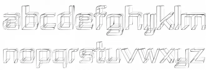 Republika IV - Sketch Schriftart Groß