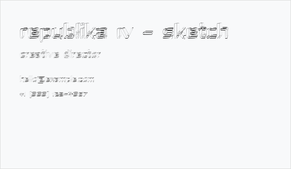 Republika IV - Sketch Business Card