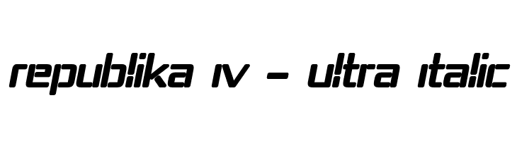 Republika IV - Ultra Italic  フリーフォントのダウンロード