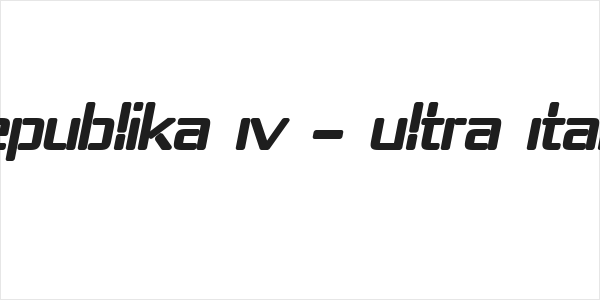 Republika IV - Ultra Italic Logo