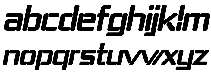 Republika IV - Ultra Italic Font LOWERCASE