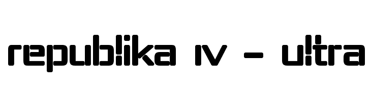 Republika IV - Ultra  font caratteri gratis