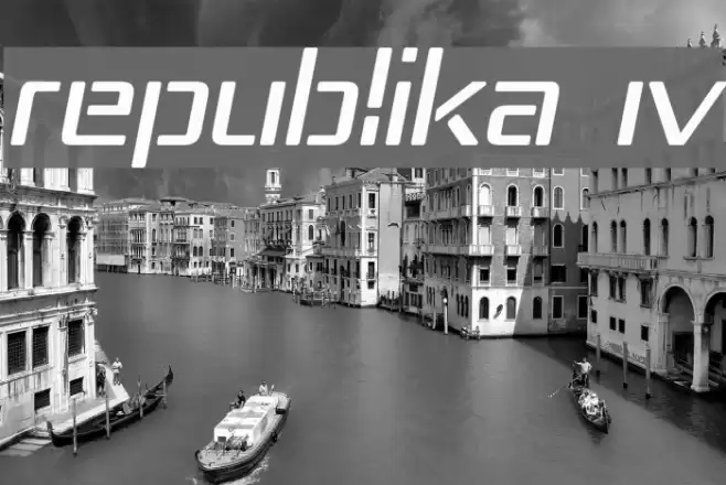 Republika IV フォント examples