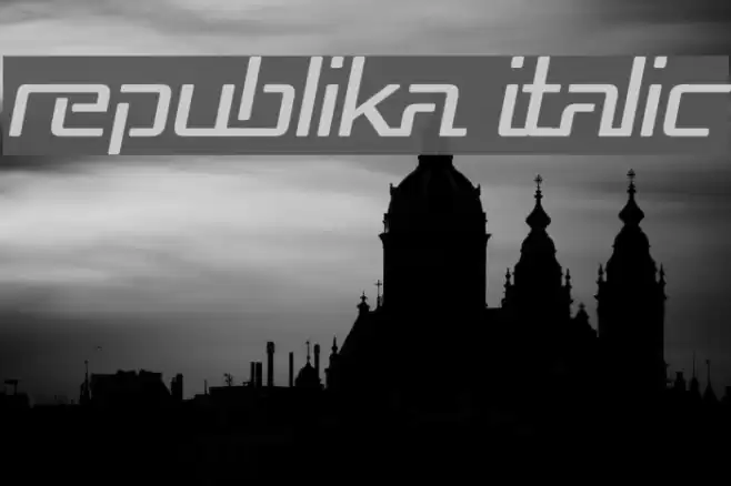 Republika Italic Schriftart examples