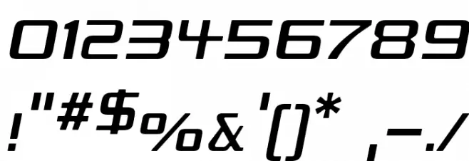 Republika - Light Italic Font OTHER CHARS