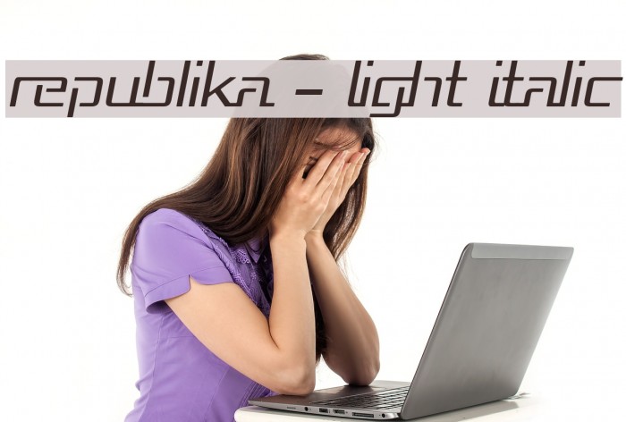 Republika - Light Italic Example 2