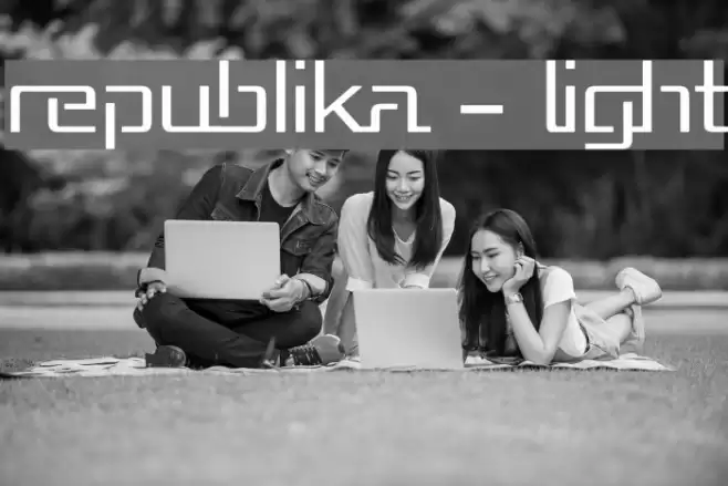 Republika - Light Font examples