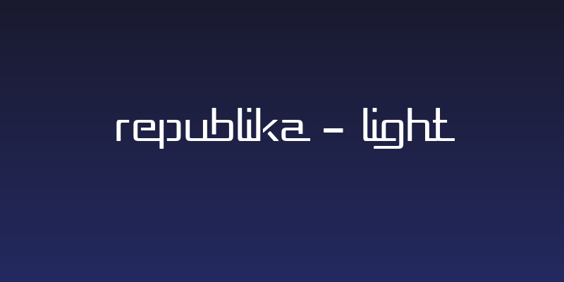 Republika - Light Social Header